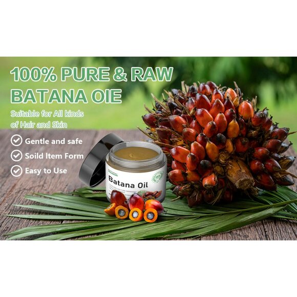 2x Natural Batana Oil for Hair Growth – 100% Raw & Pure | 4.23 oz Each - Picture 3 of 7